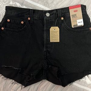 Black Levi’s 501 Shorts